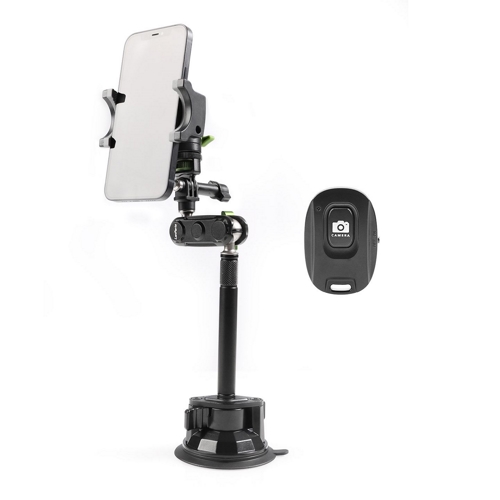 Universal Suction Cup Mount with Extension Rod & Bluetooth Remote, UBA-GPLB